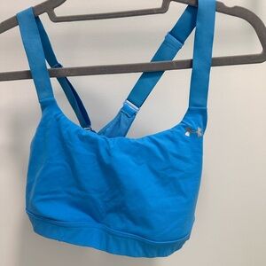 blue under armour sports bra